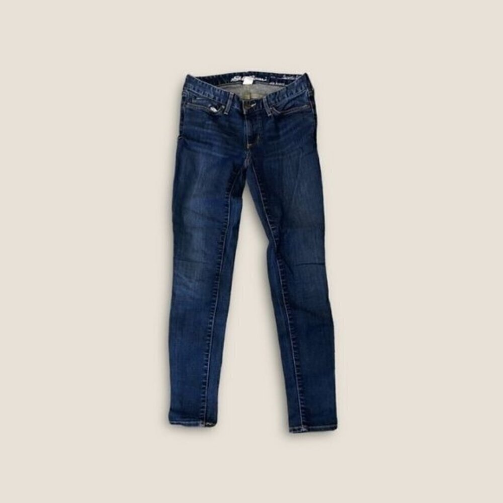 Eddie Bauer Slightly Curvy Skinny Jeans Dark Wash Indigo 2
